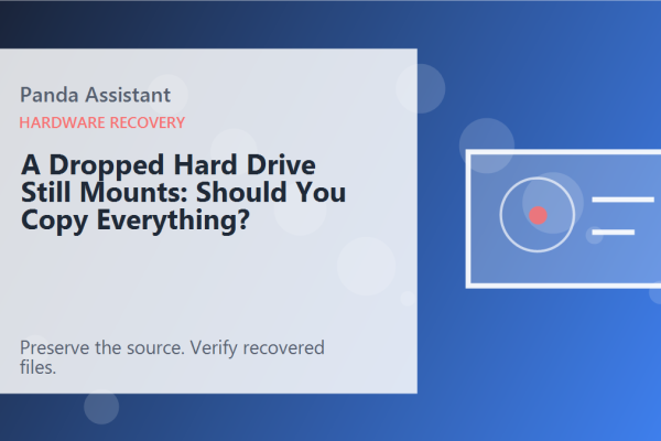 A Dropped Hard Drive Still Mounts: Should You Copy Everything?