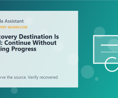 Recovery Destination Is Full: Continue Without Losing Progress – featured Recovery Destination Is Full: Continue Without Losing Progress