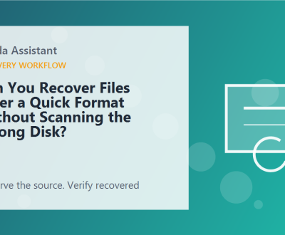Can You Recover Files After a Quick Format Without Scanning the Wrong Disk? – featured Can You Recover Files After a Quick Format Without Scanning the Wrong Disk?
