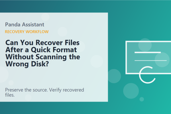Can You Recover Files After a Quick Format Without Scanning the Wrong Disk?