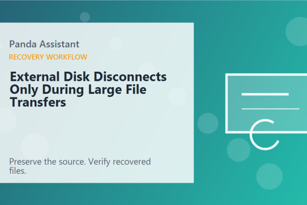 External Disk Disconnects Only During Large File Transfers