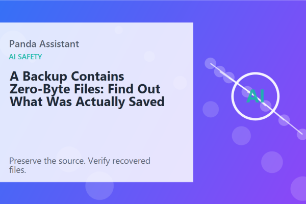 A Backup Contains Zero-Byte Files: Find Out What Was Actually Saved