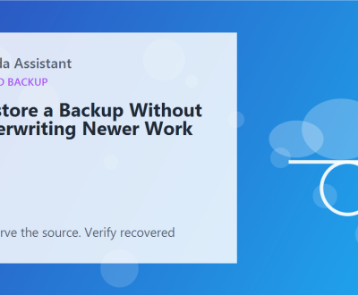 Restore a Backup Without Overwriting Newer Work – featured Restore a Backup Without Overwriting Newer Work