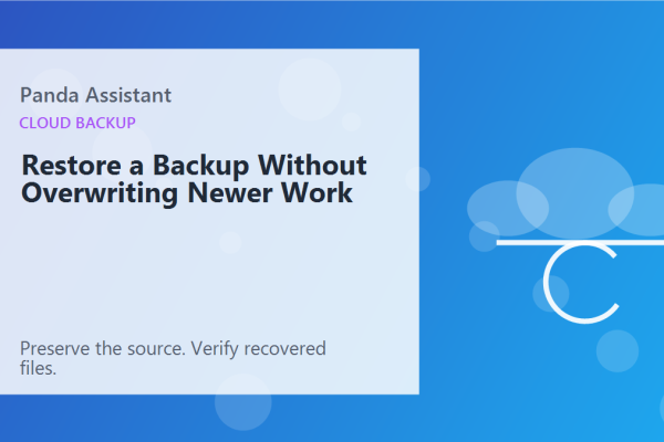 Restore a Backup Without Overwriting Newer Work