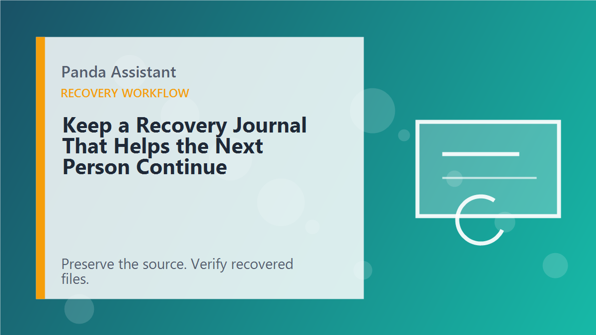 Keep a Recovery Journal That Helps the Next Person Continue